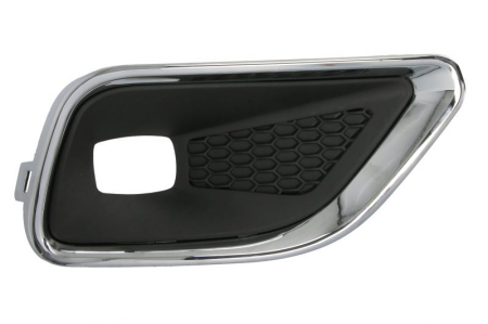 Element bara fata dreapta (cu orficii lampa ceata, plastic, negru/crom) potrivit JEEP CHEROKEE KL 01.18- [0]