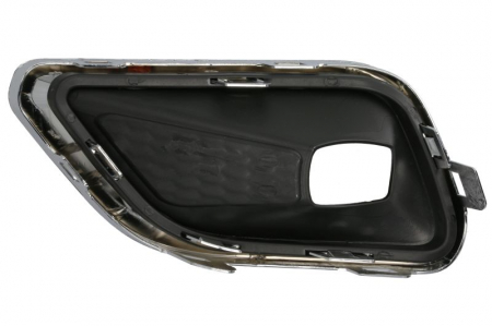 Element bara fata dreapta (cu orficii lampa ceata, plastic, negru/crom) potrivit JEEP CHEROKEE KL 01.18- [1]