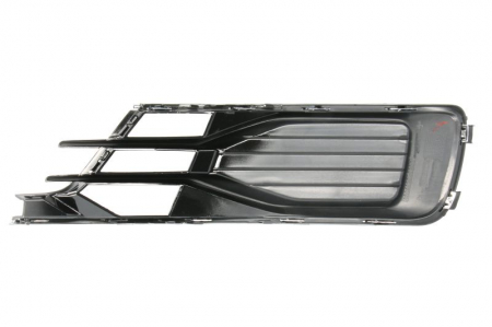 Element bara fata dreapta (cu șipcă cromată, plastic, negru/crom) potrivit AUDI A6 C7 04.15-02.18 [1]