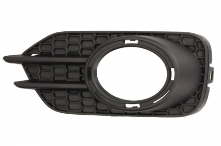 Catadioptru - Element bara Fata Dreapta (Inferior, cu gaura pentru ornarea cromului, cu gauri pentru Lampa ceata) potrivit VW TIGUAN 09.07-07.18 05.11-07.16