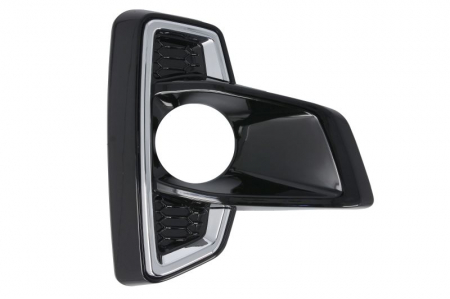 Elemente bara - Element bara fata dreapta (plastic, negru lucios/crom) potrivit TOYOTA HILUX VIII 2018-2020