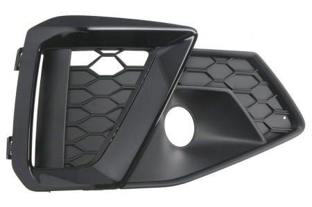 Elemente bara - Element bara fata dreapta (plastic, negru/negru lucios, S-LINE) potrivit AUDI A4 B9 dupa 2019