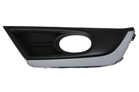 Element bara fata stanga (cu dunga crom, cu orificii lampa ceata, plastic, negru) potrivit HONDA CR-V V 12.16-06.23 [0]