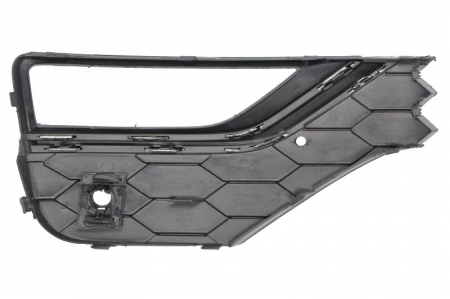 Element bara fata stanga (cu dungi crom, cu orficii lampa ceata, plastic, negru) potrivit VW AMAROK 2H 05.16-05.22 [1]