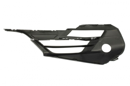 Element bara fata stanga (cu dungi, cu orficii lampa ceata, cu orificii senzori parcare, plastic, negru) potrivit BMW 2 Active Tourer F45, F46 01.18- [1]