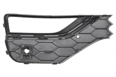 Element bara fata stanga (cu dungi negre, cu orficii lampa ceata, plastic, negru) potrivit VW AMAROK 2H 05.16-05.22 [1]