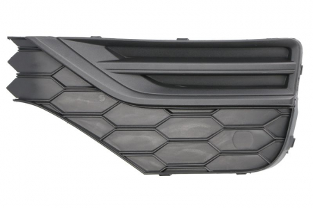 Elemente bara - Element bara fata stanga (cu dungi negre, plastic, negru) potrivit VW AMAROK 2H 2016-2022