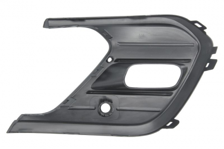 Element bara fata stanga (cu orficii lampa ceata, cu orificii senzori parcare, plastic, negru) potrivit VW POLO VI AW 01.21- [1]
