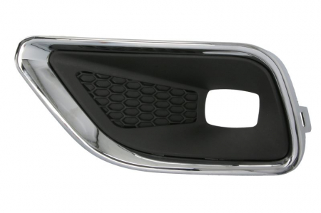 Element bara fata stanga (cu orficii lampa ceata, plastic, negru/crom) potrivit JEEP CHEROKEE KL 01.18- [0]