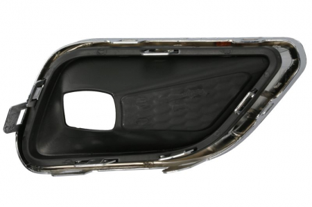 Element bara fata stanga (cu orficii lampa ceata, plastic, negru/crom) potrivit JEEP CHEROKEE KL 01.18- [1]