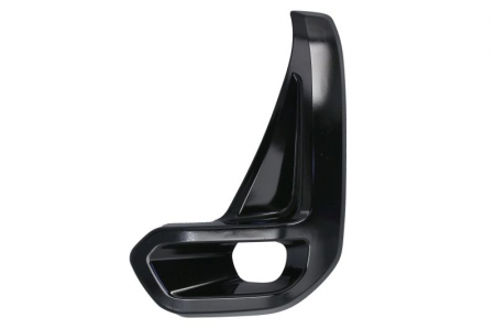 Elemente bara - Element bara fata stanga (cu orificii lampa ceata, plastic, negru lucios) potrivit TOYOTA HILUX VIII dupa 2020