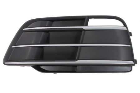 Element bara fata stanga (cu orificii senzori parcare, plastic, negru lucios/gri, S-LINE) potrivit AUDI Q5 FYT 11.20-