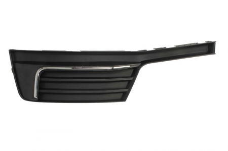 Elemente bara - Element bara fata stanga (cu șipcă cromată, plastic, negru/crom, SPORTBACK) potrivit AUDI A3 8V 06.16-05.20