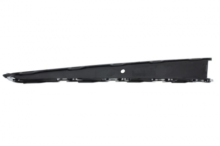 Element bara fata stanga (inferior, cu dungă acoperită cu crom, plastic, negru/crom) potrivit VW POLO VI AW 2017-2020 [1]