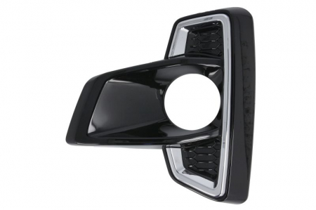 Elemente bara - Element bara fata stanga (plastic, negru lucios/crom) potrivit TOYOTA HILUX VIII 2018-2020