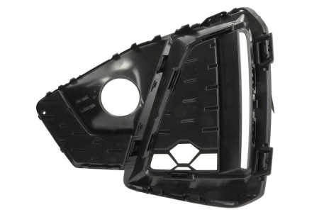 Element bara fata stanga (plastic, negru/negru lucios, S-LINE) potrivit AUDI A4 B9 05.19- [1]