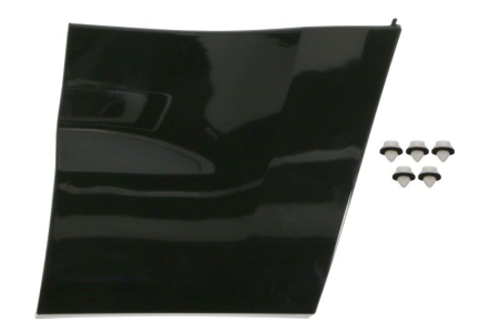 Ornamente - Element decorativ aripa fata Dreapta (partea inferioara, negru lucios) potrivit LAND ROVER DEFENDER II dupa 2019