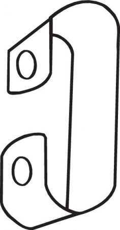 Element montare sistem evacuare (suport) potrivit SEAT TOLEDO I; VW GOLF I, GOLF II, JETTA I, JETTA II, PASSAT B3/B4, TRANSPORTER T4 1.5-2.5D 08.76-06.03 [1]