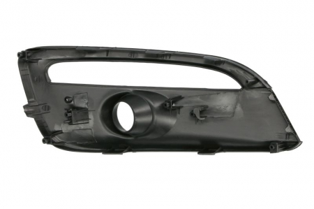 Elemente bara fata stanga (cu orificii lampa ceata, cu găuri pentru lumini de zi, plastic, negru) potrivit KIA CEE'D II 06.15-06.18 [1]