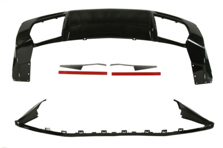 Elemente bara (SS style, negru lucios, cu un decupaj pentru teava de evacuare: doi) potrivit CHEVROLET CAMARO 01.16-12.18 Elemente bara - Elemente bara (SS style, negru lucios, cu un decupaj pentru teava de evacuare: doi) potrivit CHEVROLET CAMARO 01.16-12.18