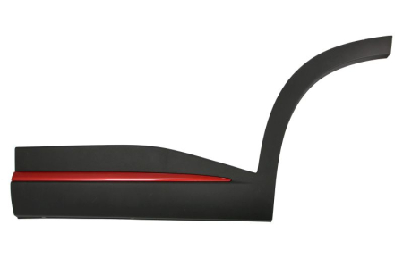 Ornamente - Elemente decorative/protectie, usa fata Stanga (negru-mat, cu dunga rosie) potrivit OMODA 5 dupa 2022