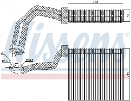 Evaporizator - Evaporator aer conditionat potrivit AUDI A4 B6, A4 B7; SEAT EXEO, EXEO ST 1.6-4.2 2000-2013