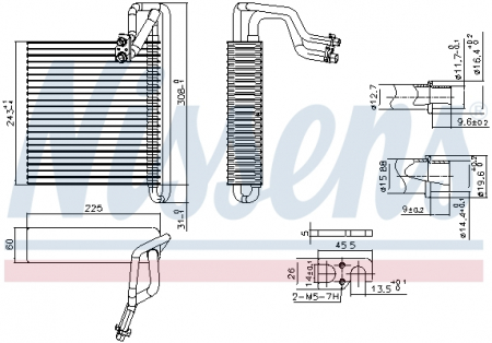 Evaporator aer conditionat potrivit FORD C-MAX II, FOCUS III, FOCUS III/HATCHBACK, FOCUS III/KOMBI, GRAND C-MAX 1.0-Electric 04.10-02.20 [2]