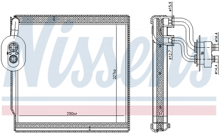Evaporizator - Evaporator aer conditionat potrivit HYUNDAI ELANTRA V, I30; KIA CEE'D, CERATO III, PRO CEE'D 1.0-1.6D dupa 2011