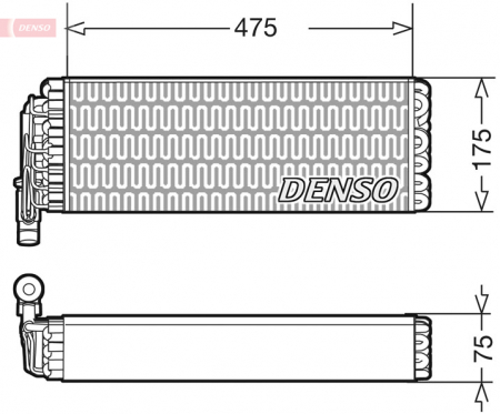 Evaporator aer conditionat potrivit IVECO STRALIS I 10.3D/12.9D/7.8D 02.02- [2]