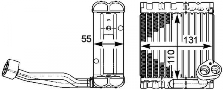 Evaporator aer conditionat potrivit MERCEDES S (W221, V221) 2.2D-6.2 10.05-12.13 [3]