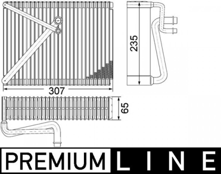 Evaporator aer conditionat potrivit VOLVO S60 I, S80 I, V70 II, XC70 I, XC90 I 2.0-4.4 05.98-12.14 [0]