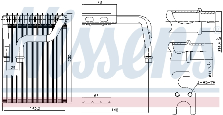 Evaporator sistem climatizare potrivit BMW 7 (E65, E66, E67) 3.0-6.0 2001-2008 [1]