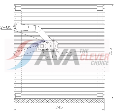 Evaporator sistem climatizare potrivit CHEVROLET CRUZE; OPEL INSIGNIA A, INSIGNIA A COUNTRY, MERIVA B; SAAB 9-5 1.3D-2.8 dupa 2008 [1]
