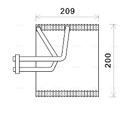 Evaporizator - Evaporator sistem climatizare potrivit CHEVROLET LACETTI, NUBIRA; DAEWOO LACETTI 1.4-2.0D dupa 2004