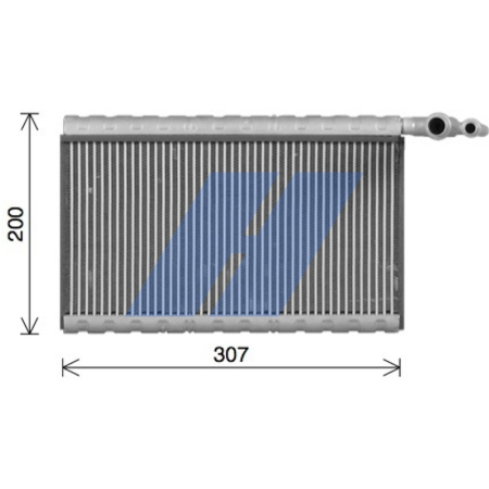 Evaporizator - Evaporator sistem climatizare potrivit DAF LF 45, LF 55; RVI KERAX, MIDLUM, PREMIUM 2 BE110C-GR220