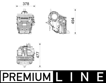 Evaporator sistem climatizare potrivit PEUGEOT 208 II Electric dupa 2019 [1]
