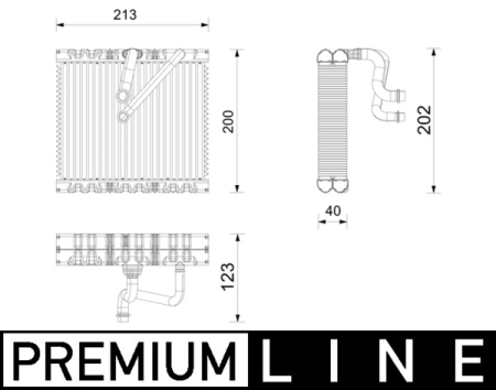 Evaporizator - Evaporator sistem climatizare potrivit SEAT ARONA, IBIZA V; VW POLO VI, TAIGO 1.0-2.0 dupa 2017