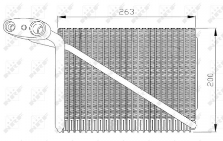 Evaporizator - Evaporizator aer conditionat potrivit AUDI A4; SKODA SUPERB I; VW PASSAT 1.6-4.0 1994-2008