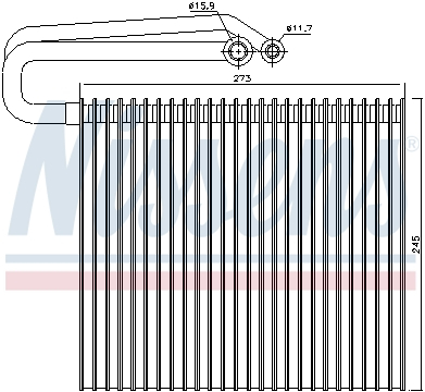 Evaporizator - Evaporizator aer conditionat CADILLAC BLS; FIAT CROMA; OPEL SIGNUM, VECTRA C, VECTRA C GTS; SAAB 9-3, 9-3X 1.6-3.2 dupa 2002