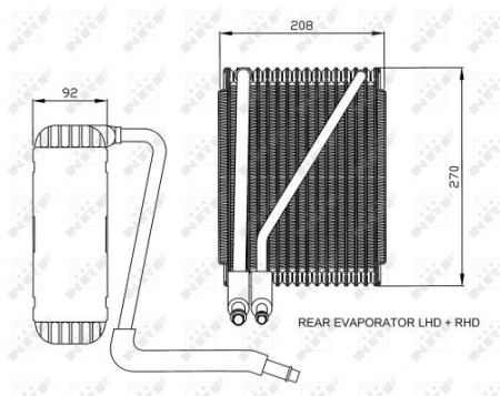 Evaporizator - Evaporizator aer conditionat potrivit FORD GALAXY; SEAT ALHAMBRA; VW SHARAN 1.8-2.8 1995-2010
