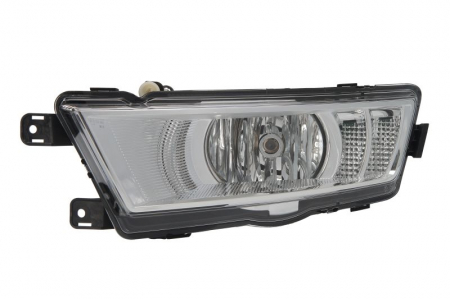 Lumini de zi - Far ceata Stanga (H8/LED, cromat; cu lumini de zi) potrivit SKODA RAPID 07.12-12.18