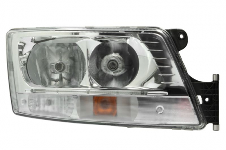 Far dreapta (2*H7/H21W/LED/PY21W, manual, cu lumina de zi, culoare insert: crom platinat, culoare indicator: transparent) potrivit MAN TGX I 06.06-09.21 [0]