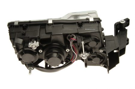 Far dreapta (4*H7/PY21W/W5W, reglaj electric fara motor, soclu rotund, insertii crom, Semnalizator transparent) VOLVO FH 16, FM 9 dupa 2001 [1]