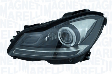 Iluminat auto - Far Dreapta potrivit MERCEDES C (C204), C T-MODEL (S204), C (W204) 2007-2013 (bi-xenon, D1S/H7, electric, cu motor, bec, culoare insert: gri)