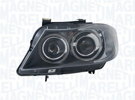 Iluminat auto - Far Dreapta potrivit BMW 3 (E90), 3 (E91) 2004-2012 (bi-xenon, D1S/H7/PY21W, automat, cu motor, culoare semnalizator: portocaliu)