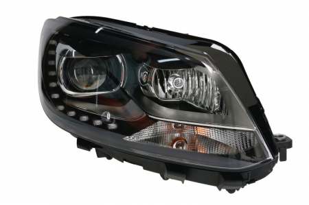 Faruri - Far Dreapta potrivit VW CADDY III, CADDY III/MINIVAN, TOURAN pana in 2015 (bi-xenon, D3S/H15/H7/PY21W/W5W, electric, fara motoras, bec)