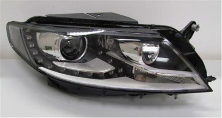 Iluminat auto - Far Dreapta potrivit VW CC B7 2011-2016 (bi-xenon, D3S/H7/LED, automat, fara motoras, nici un controler, culoare semnalizator: portocaliu)