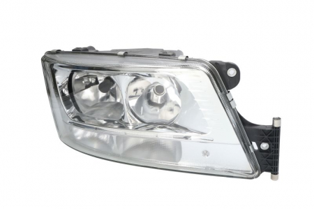 Iluminat auto - Far dreapta (D1R/H7/LED/PY21W, reglaj electric, insertii crom, Semnalizator transparent) MAN TGX dupa 2007