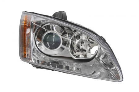 Piese Auto - Far dreapta (D1S/H1, reglaj electric, cu motoras, fundal cromat) FORD FOCUS 2004-2008