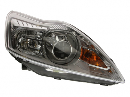 Iluminat auto - Far dreapta (D1S/H1, reglaj electric, cu motoras, fundal cromat) FORD FOCUS II